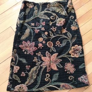 Vintage Embroidered Skirt,  Size Small